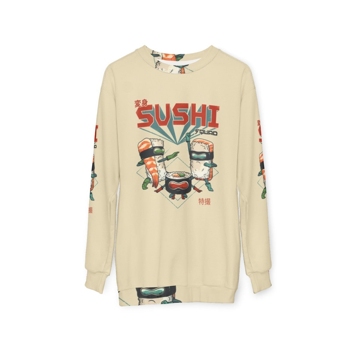 Sushi Squad Sweatshirt - Anime Inspired Fashion - hanging