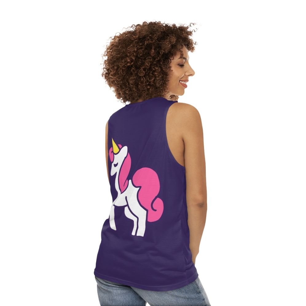 Unicorn Princess Unisex Tank Top - women back