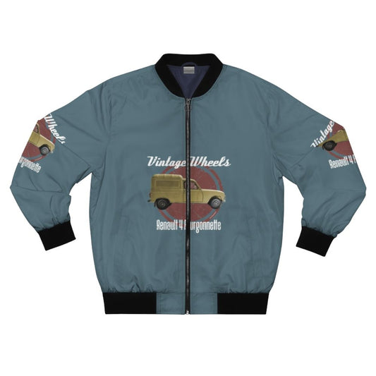 Vintage Renault 4 Fourgonette bomber jacket with classic car design