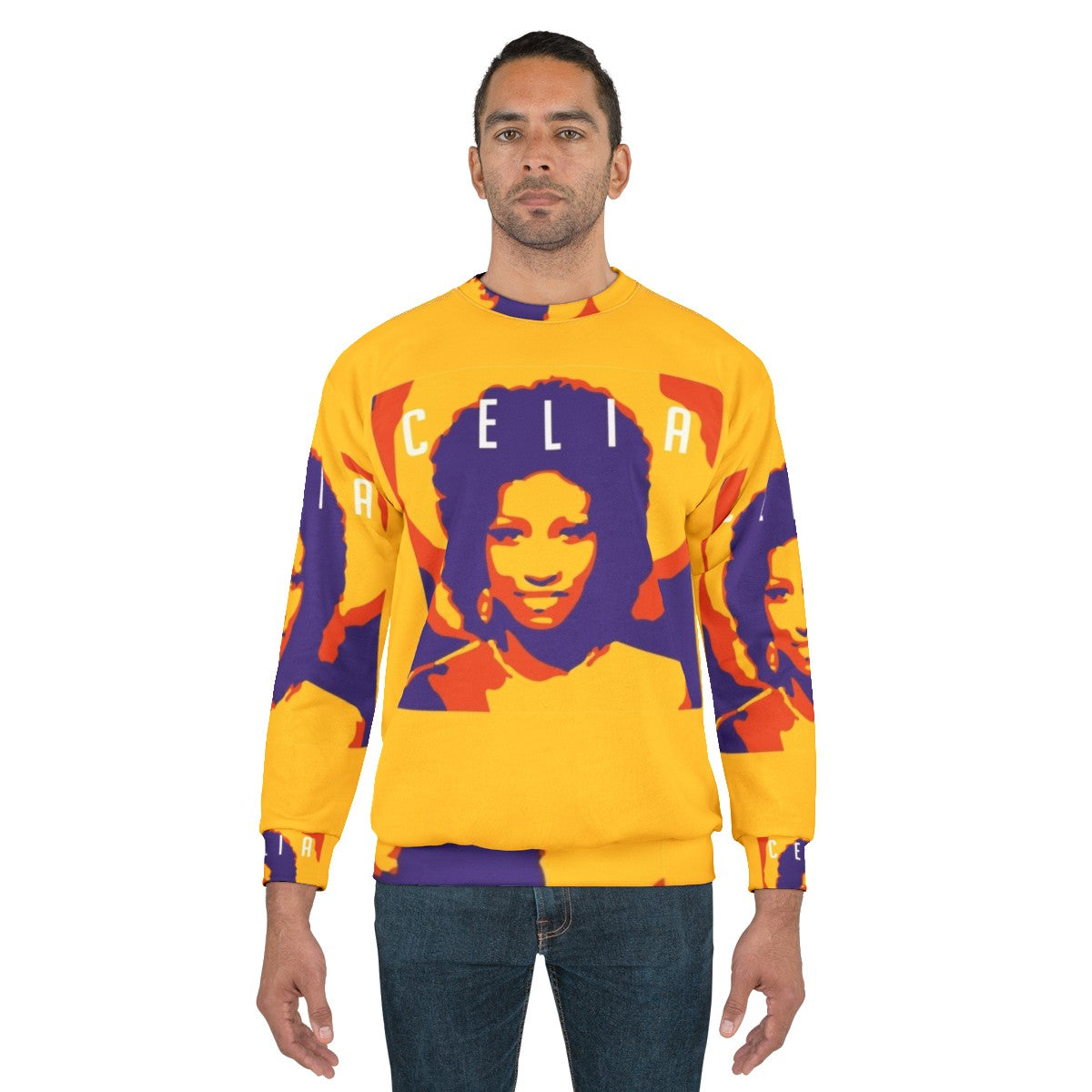 Celia Cruz-inspired latin pop art sweatshirt - men