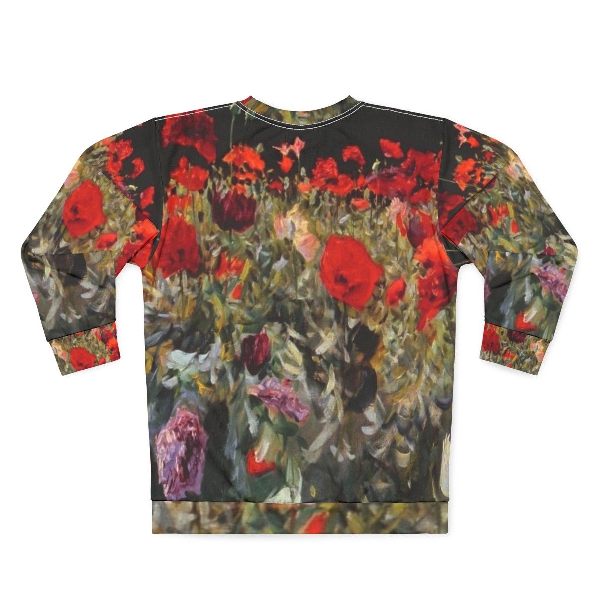 John Singer Sargent Poppies Impressionist Sweatshirt - Back