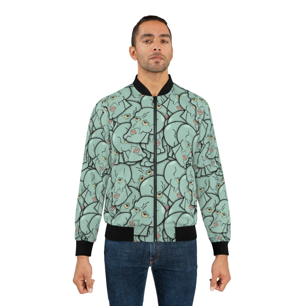 Spongebob inspired bomber jacket for men with handsome design - Lifestyle