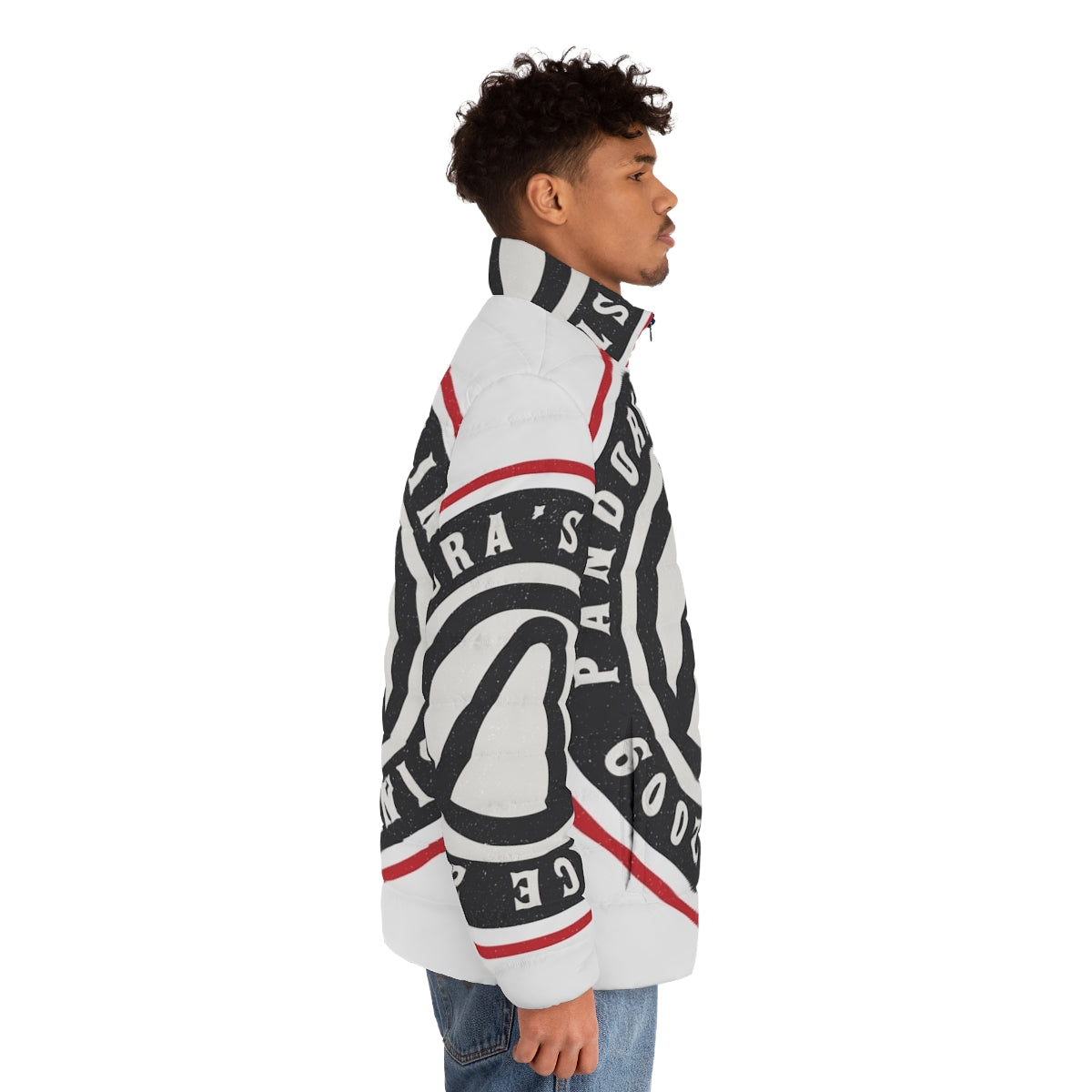 Borderlands Puffer Jacket featuring the iconic Borderlands logo - men side right