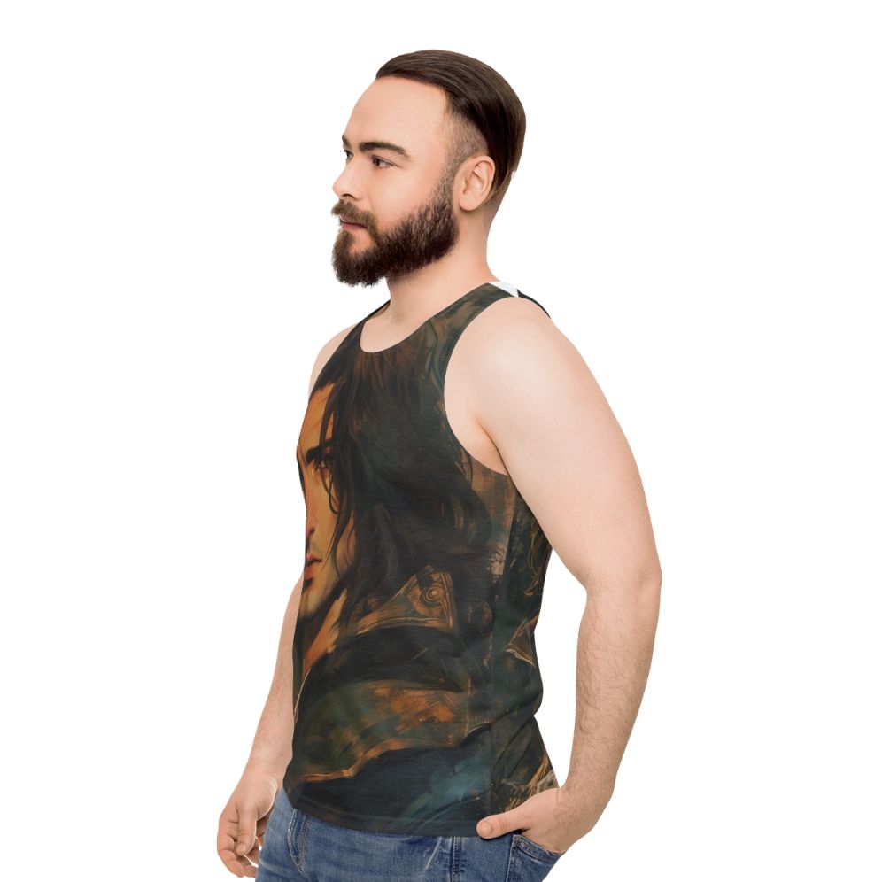 Trevor Belmont Castlevania Unisex Tank Top - men side