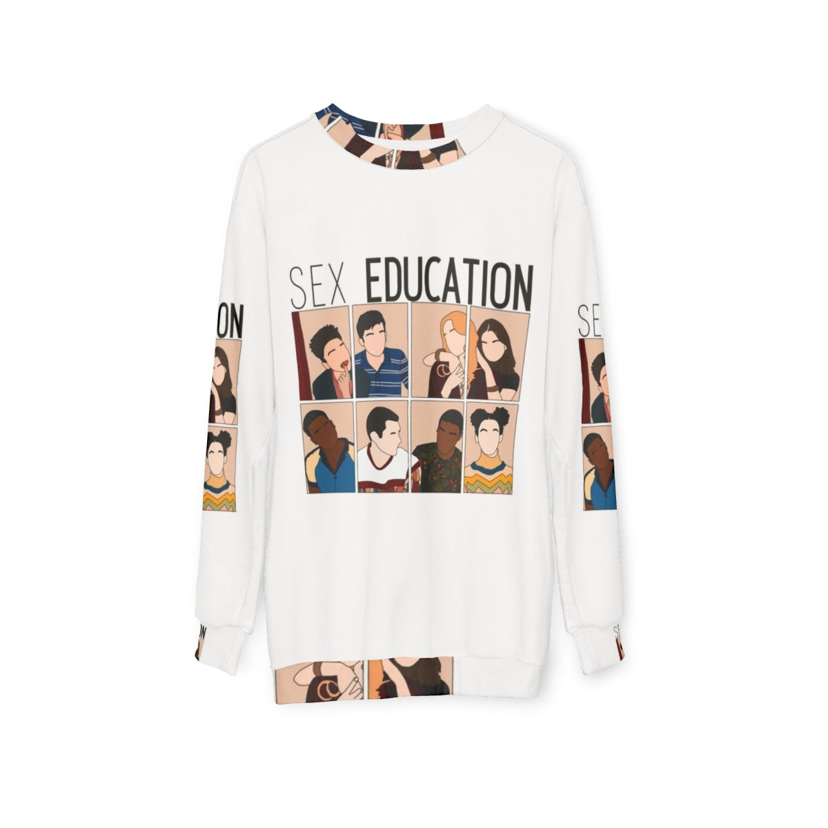 Sex Education Netflix TV Show Cast Sweatshirt - hanging