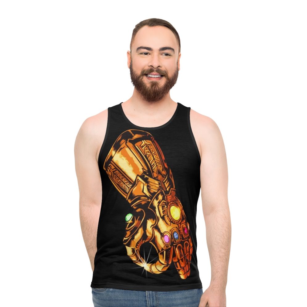 Infinity Gauntlet Circle Game Unisex Tank Top - men