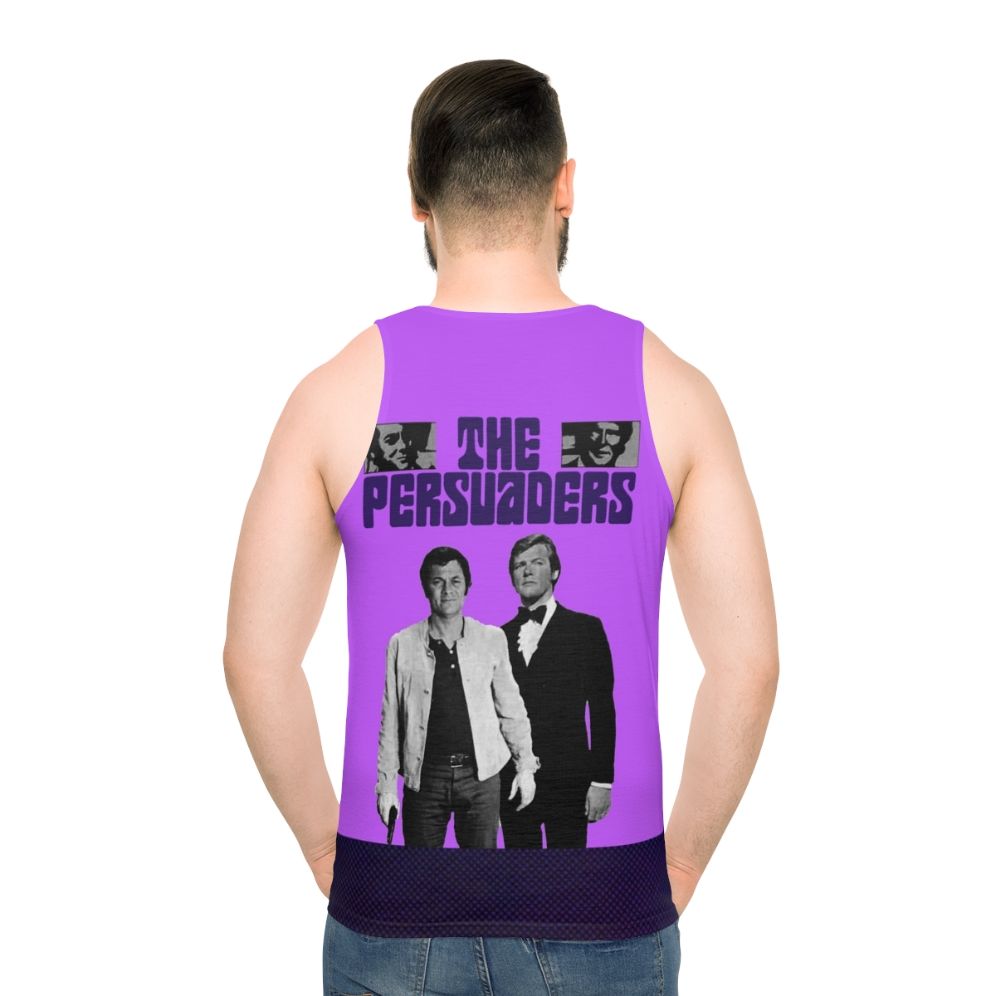 Persuasive unisex tank top with The Persuaders 2 graphic - men back