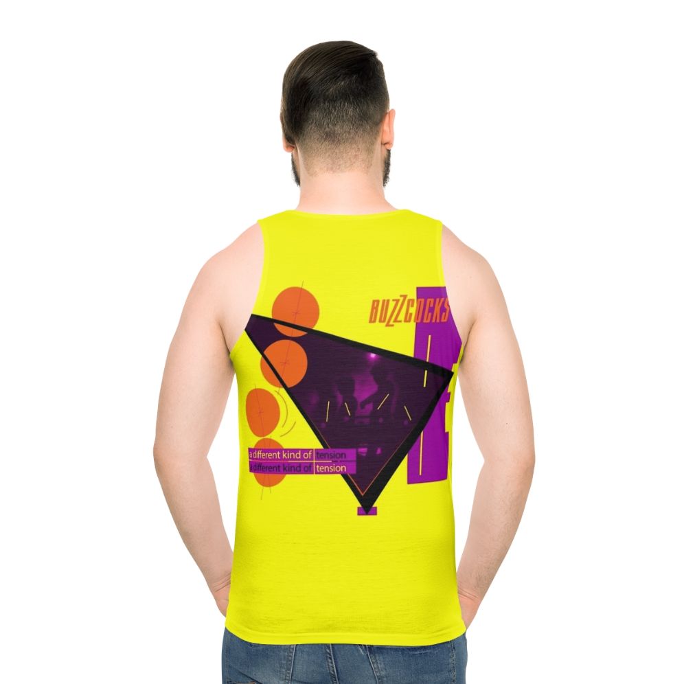 Unisex punk rock tank top - men back