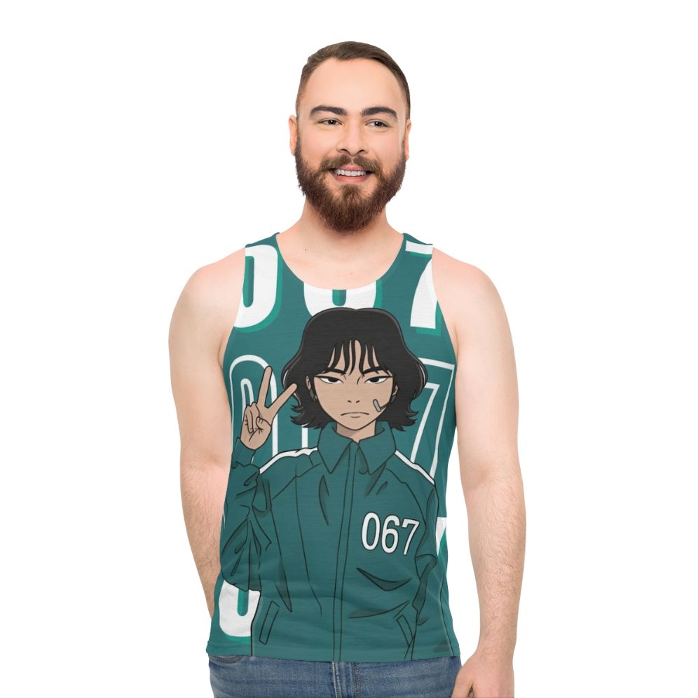 Squid Game Player 067 Kang Sae Byeok Unisex Tank Top - men