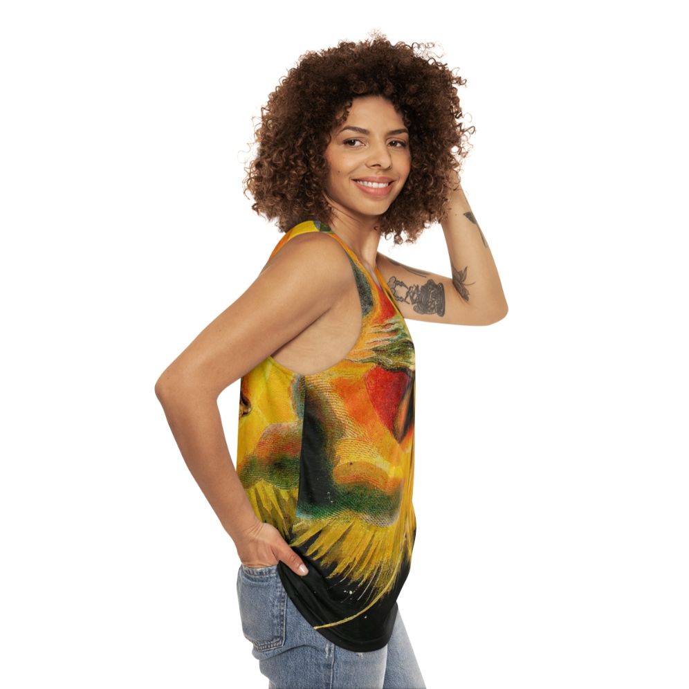 The Ancient of Days by William Blake Unisex Tank Top - women side