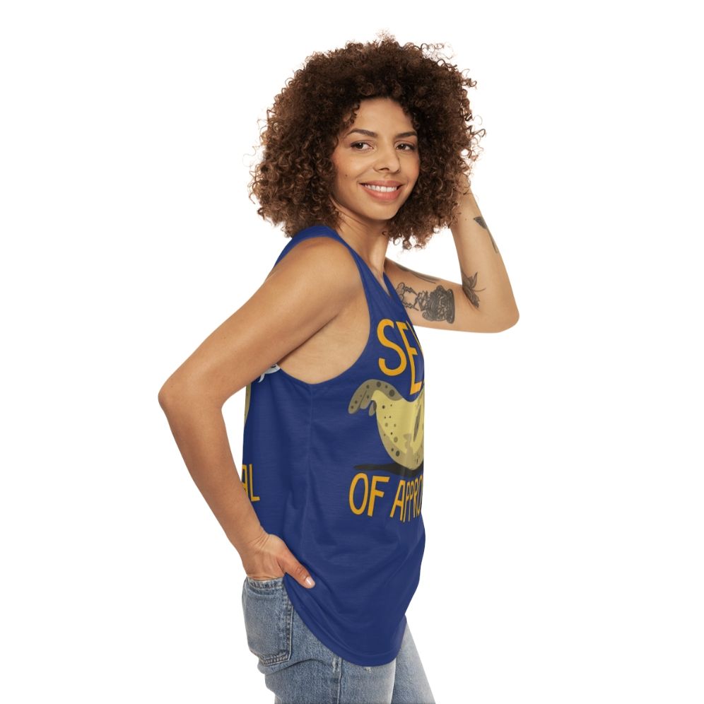 Seal of Approval Unisex Tank Top - women side