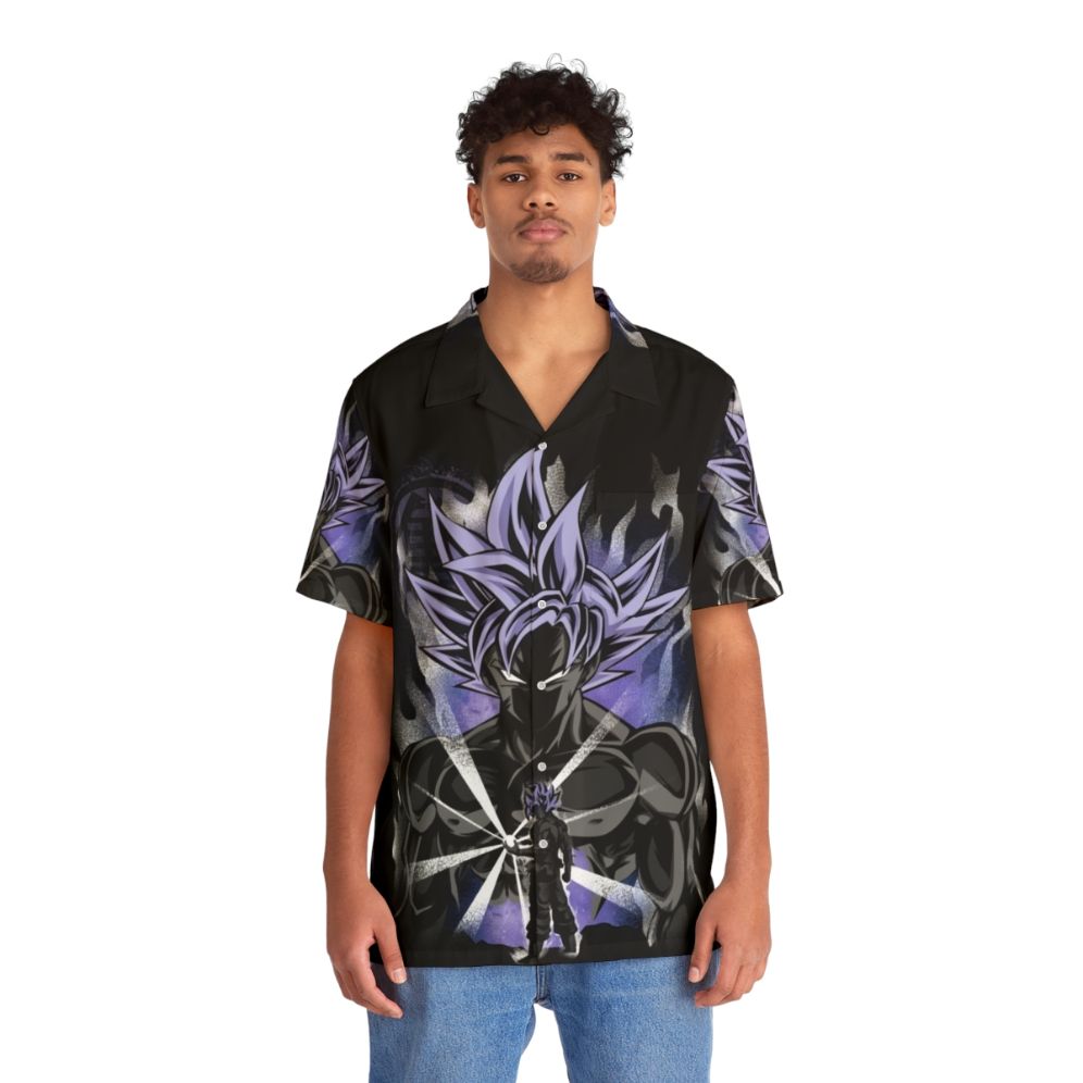 Ultra Instinct Hero Hawaiian Shirt featuring Goku and Vegeta from Dragon Ball Z - People Front