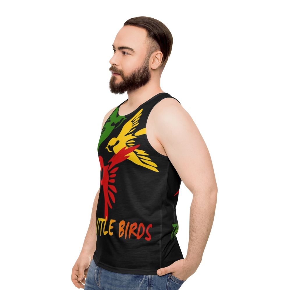 Three Little Birds Unisex Tank Top - men side