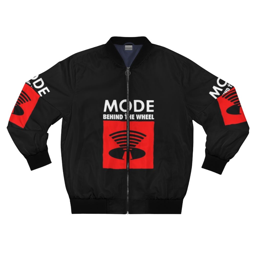 80s-inspired bomber jacket for synthpop music lovers