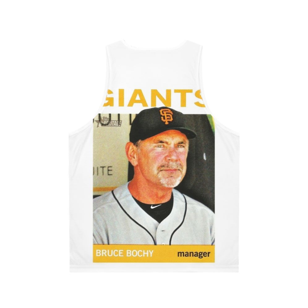 Bruce Bochy San Francisco Giants Sports Legend Unisex Tank Top - Back