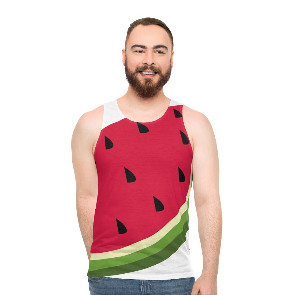 Watermelon Design Unisex Tank Top - men