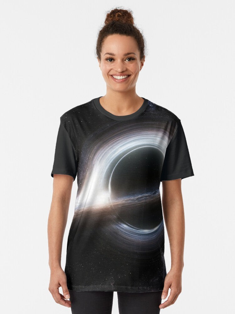 Interstellar Gargantua Black Hole Graphic T-Shirt - Women