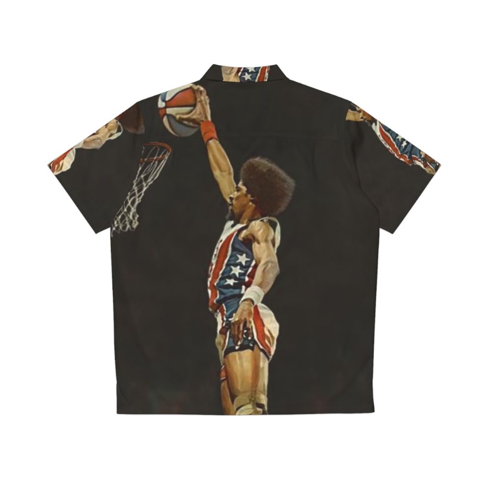 Dr. J Hawaiian Shirt featuring iconic basketball player Julius Erving - Back