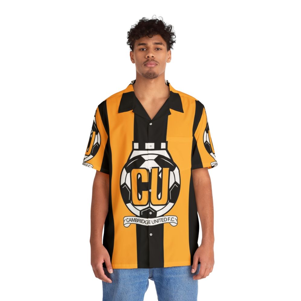 Cambridge United FC Logo Hawaiian Shirt - People Front