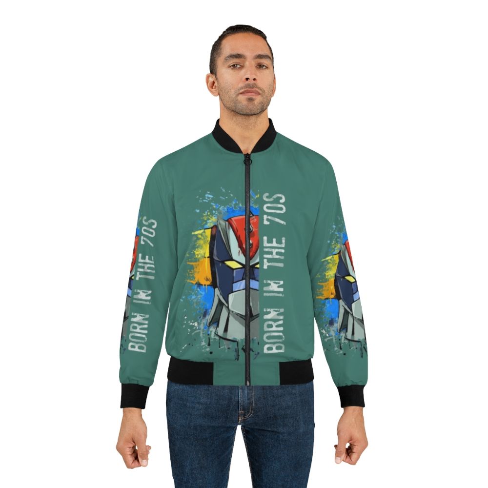 Ufo Robot Goldrake Anime Inspired Bomber Jacket - Lifestyle