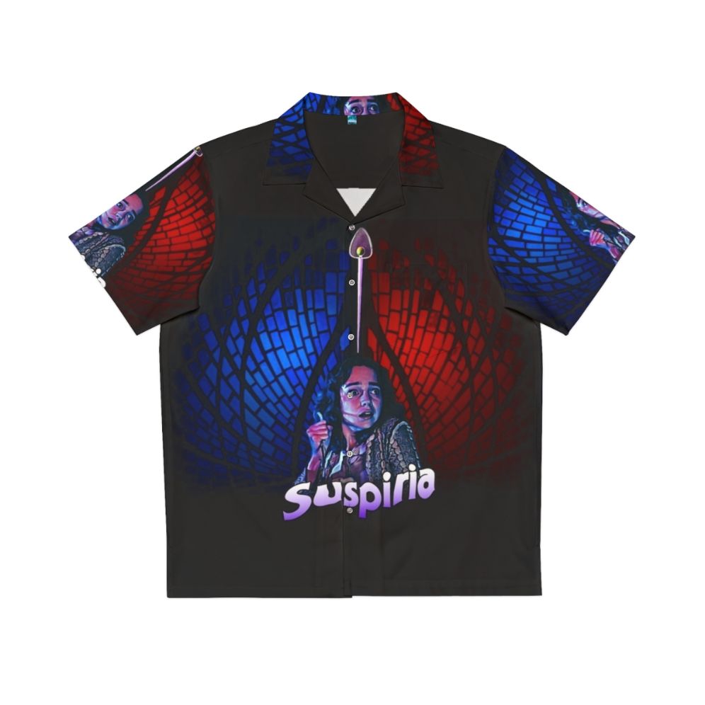 Suspiria inspired technicolor art Hawaiian shirt