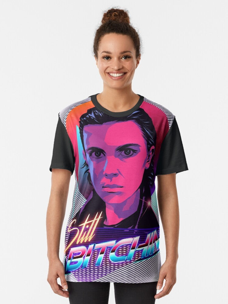 Stranger Things Eleven graphic t-shirt with retro 80s design - Women