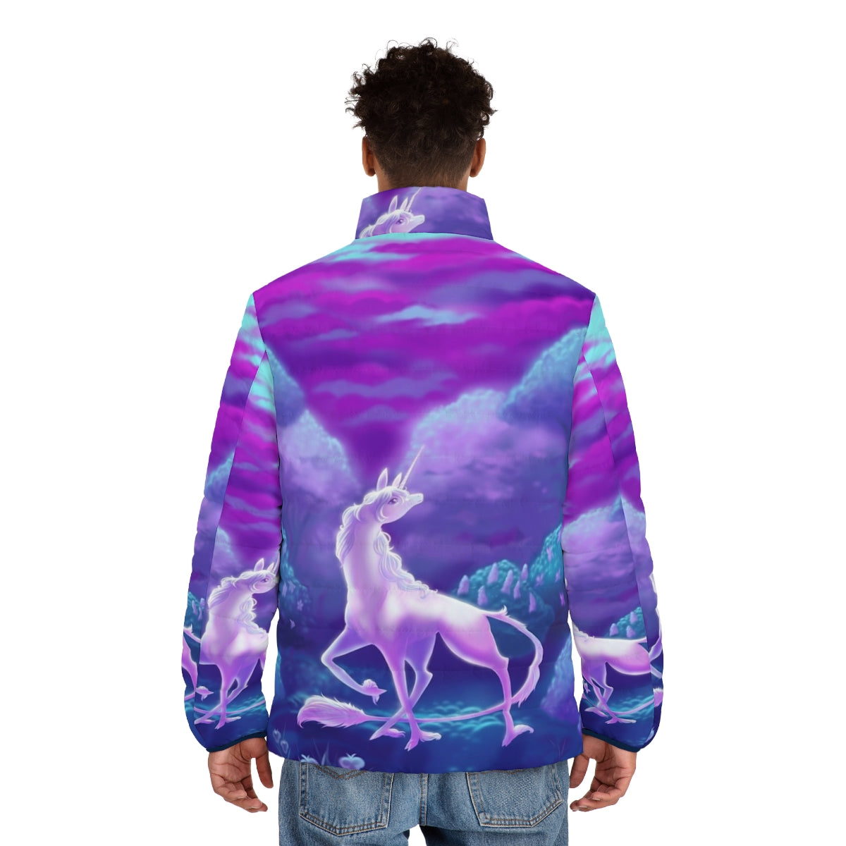 The Last Puffer Jacket, a warm and unicorn-inspired winter jacket - men back