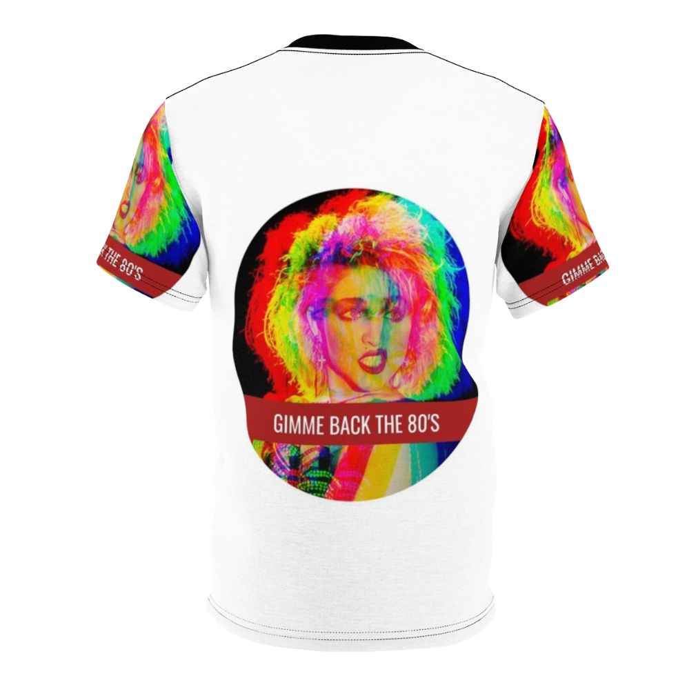 Vintage 80s graphic t-shirt featuring pop culture icons and imagery - Back