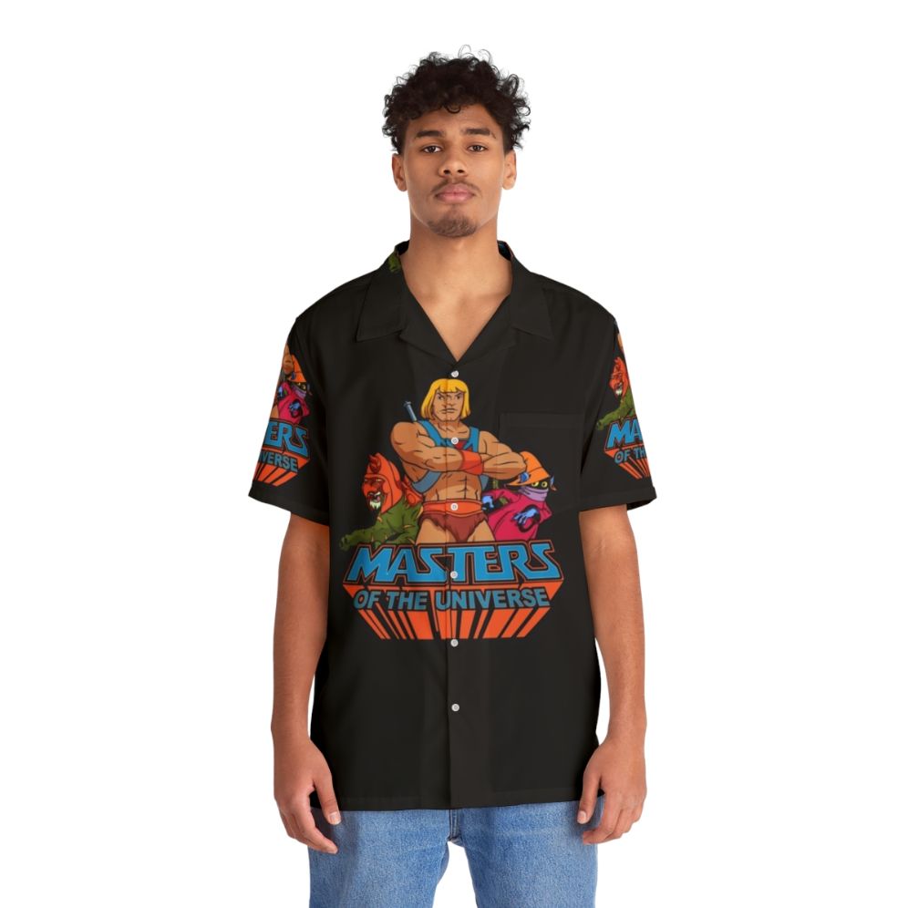 He-Man Masters of the Universe Inspired Hawaiian Shirt - People Front