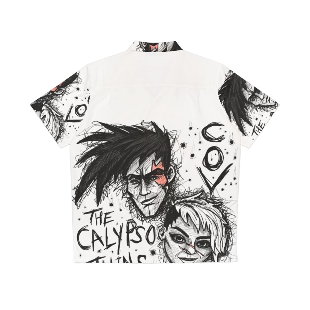 Calypso Twins Hawaiian Shirt with Borderlands Inspired Design - Back