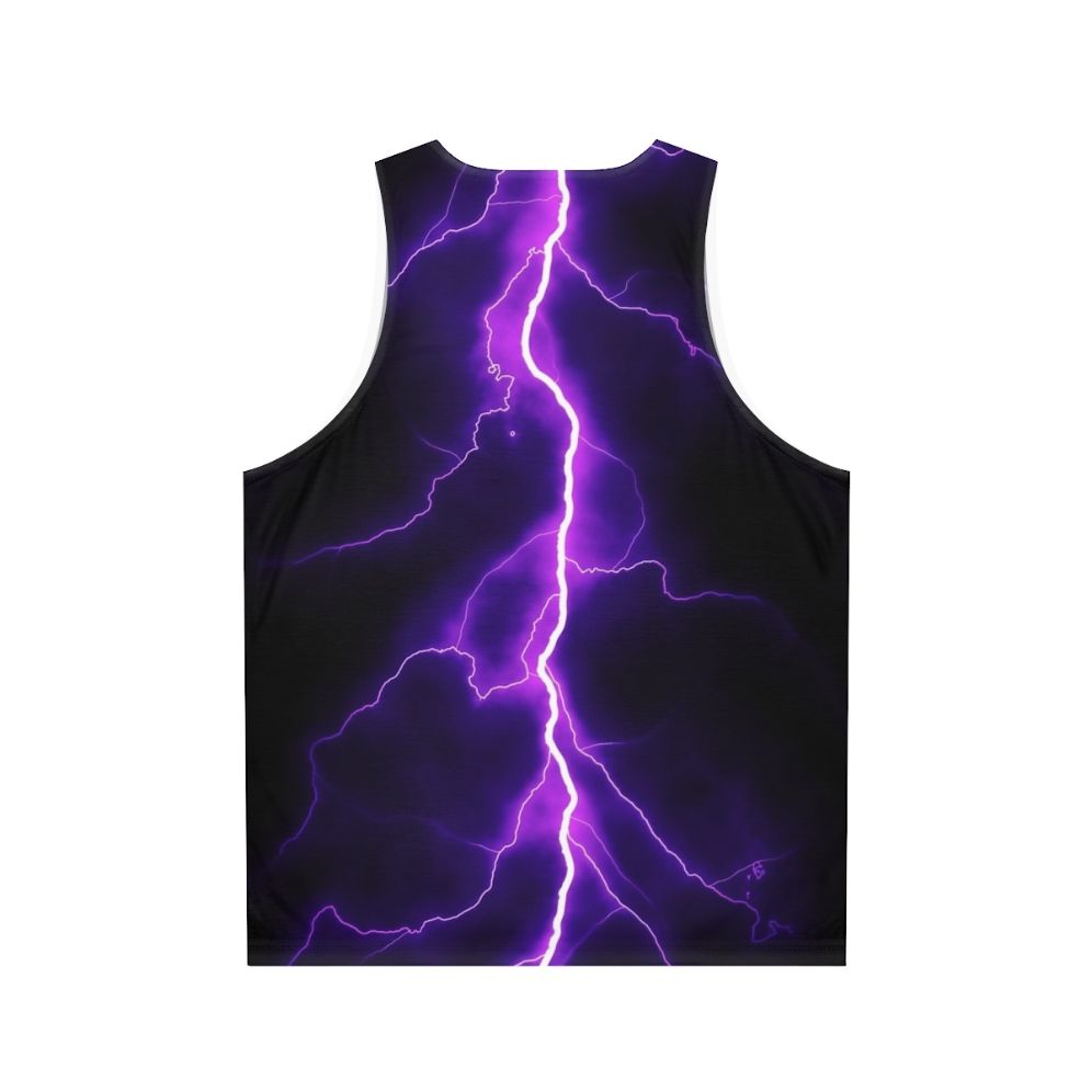 Purple Thunder Unisex Tank Top - Back