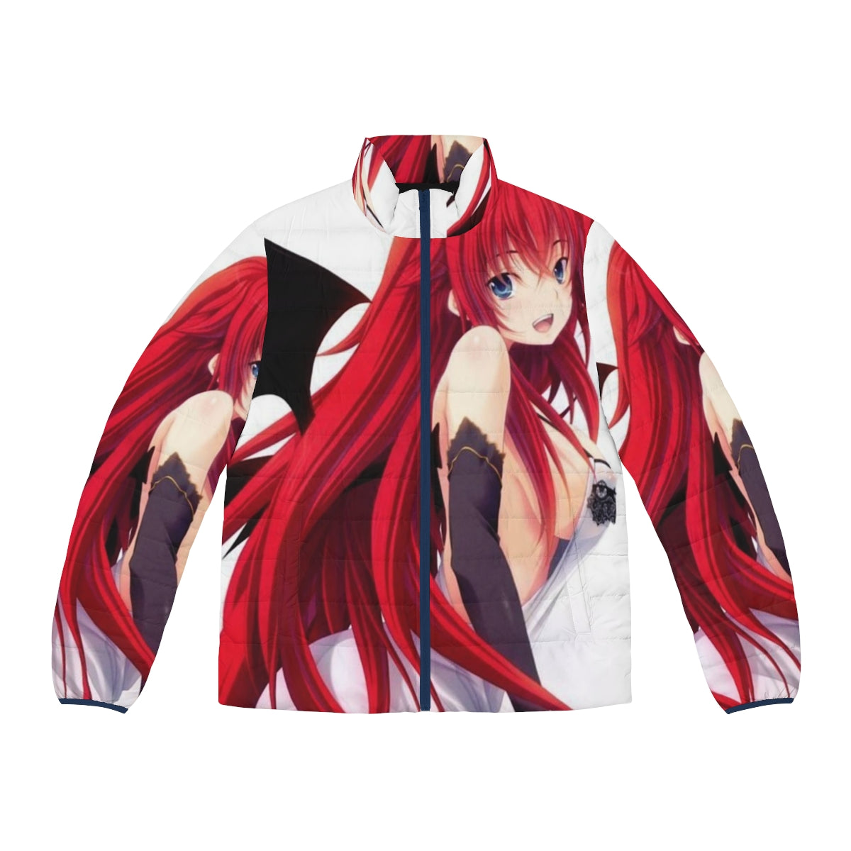 Rias Gremory puffer jacket inspired by the anime Highschool DxD