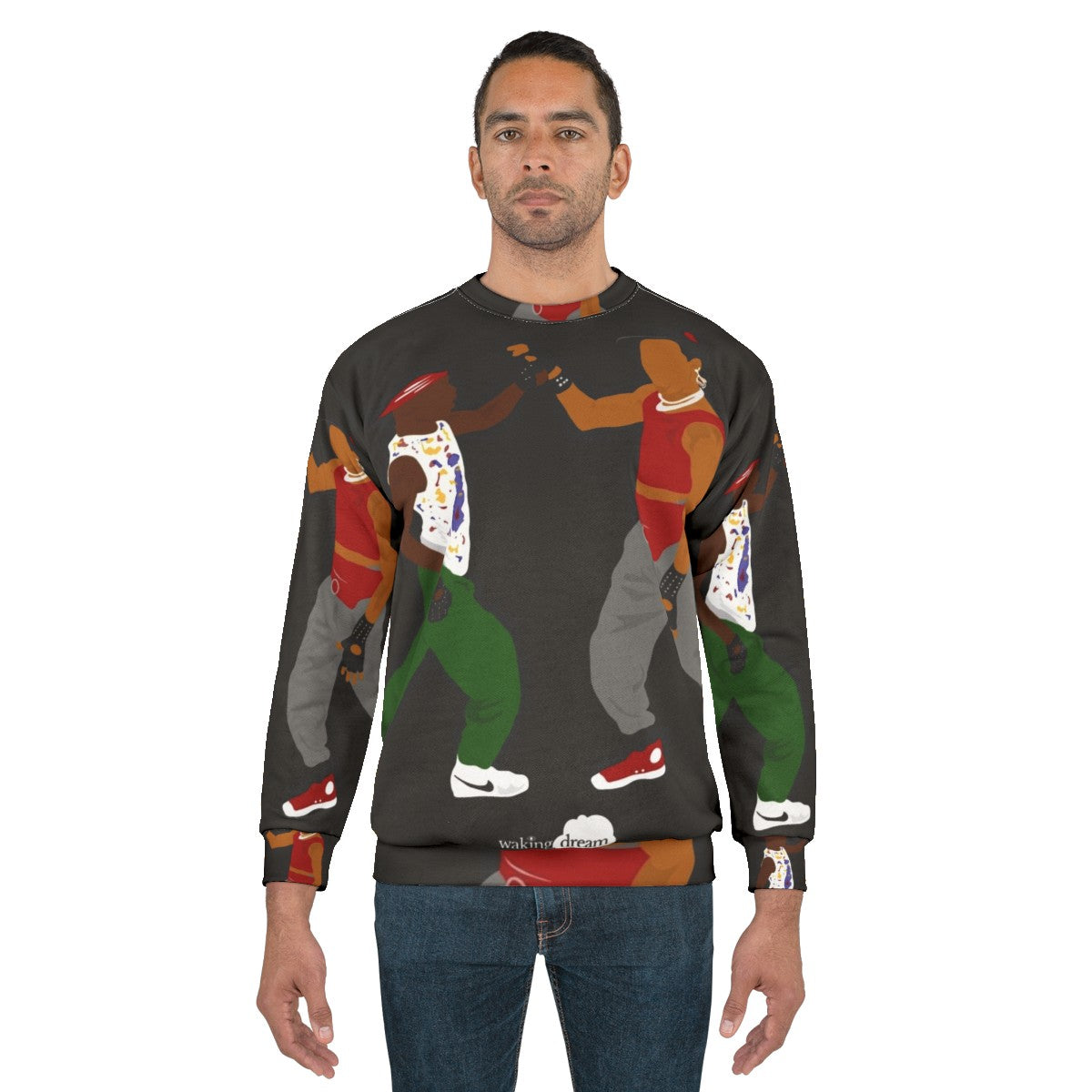 Breakin' Sweatshirt with hip-hop and breakdance design - men