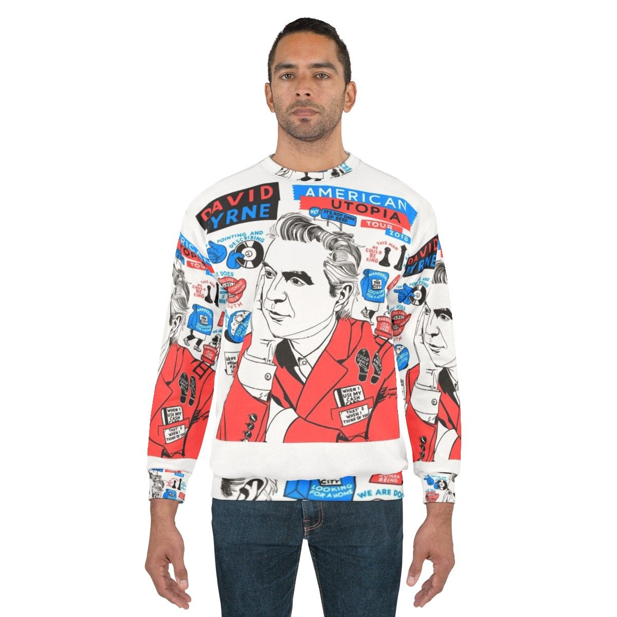 American Utopia 2018 David Byrne Sweatshirt - men