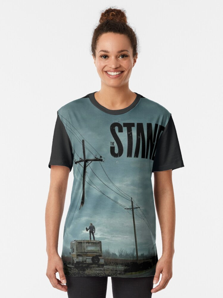 Apocalyptic "The Stand" graphic t-shirt featuring characters from the Stephen King novel and TV series - Women