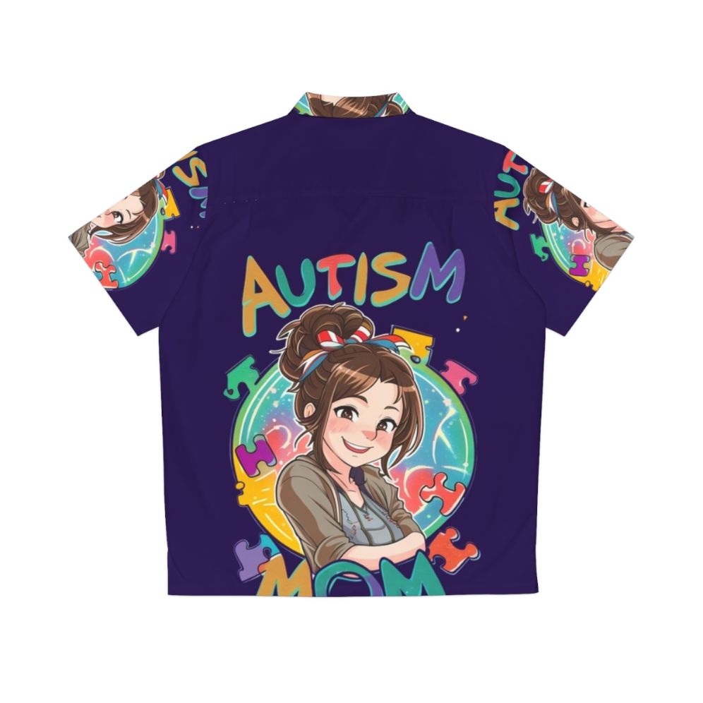 Autism Mom Hawaiian Shirt with Inspiring Design - Back