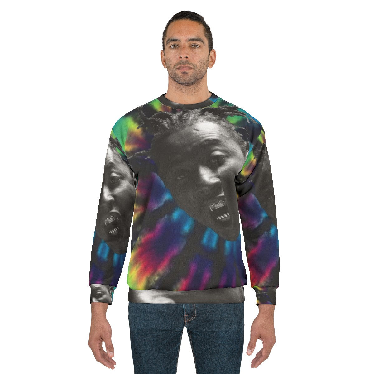 Ol Dirty Bastard Tie Dye Sweatshirt - ODB Hip Hop Vintage Clothing - men