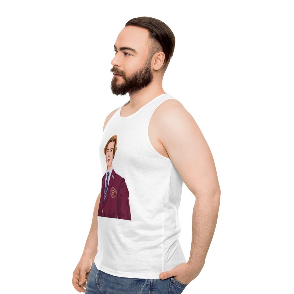 Wilhelm unisex tank top from the Netflix series 'Young Royals' - men side