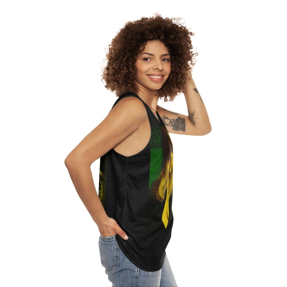 Retro 70s Horror Movies Unisex Tank Top - women side