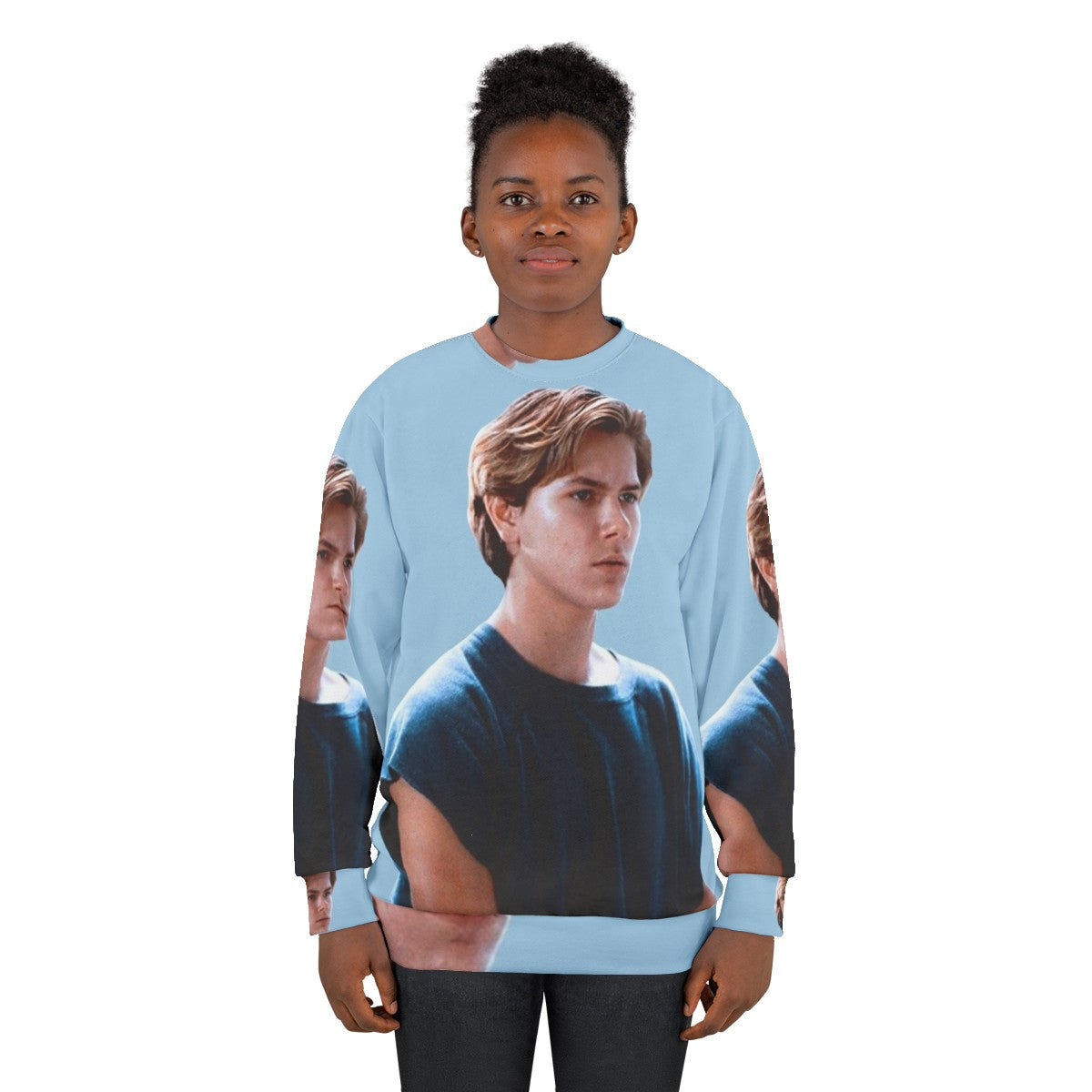 River Phoenix inspired sweatshirt featuring the iconic actor - women