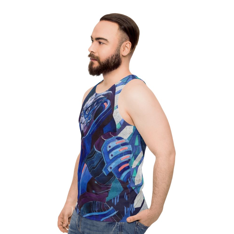 Garrus Vakarian Mass Effect Turian Tank Top - men side