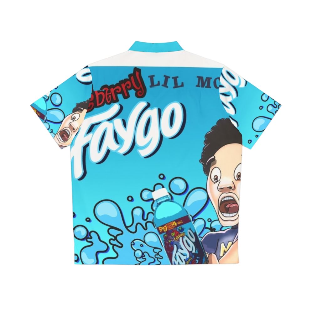 Blueberry Faygo Lil Mosey Hawaiian Shirt - Back