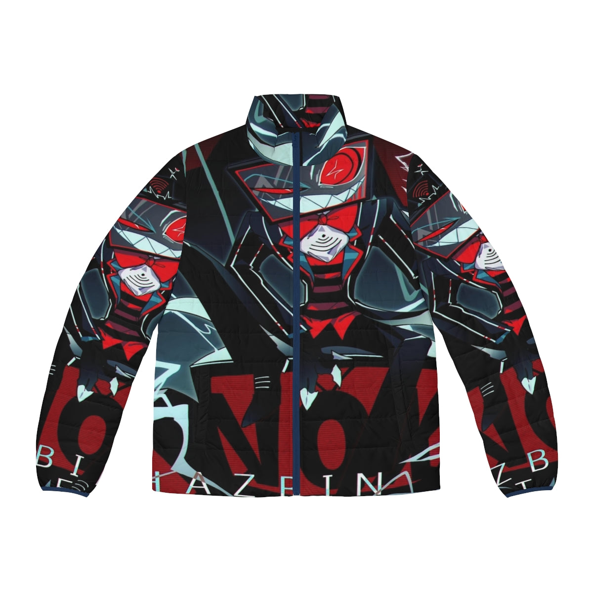 Hazbin Hotel Vox Puffer Jacket featuring the character Vox