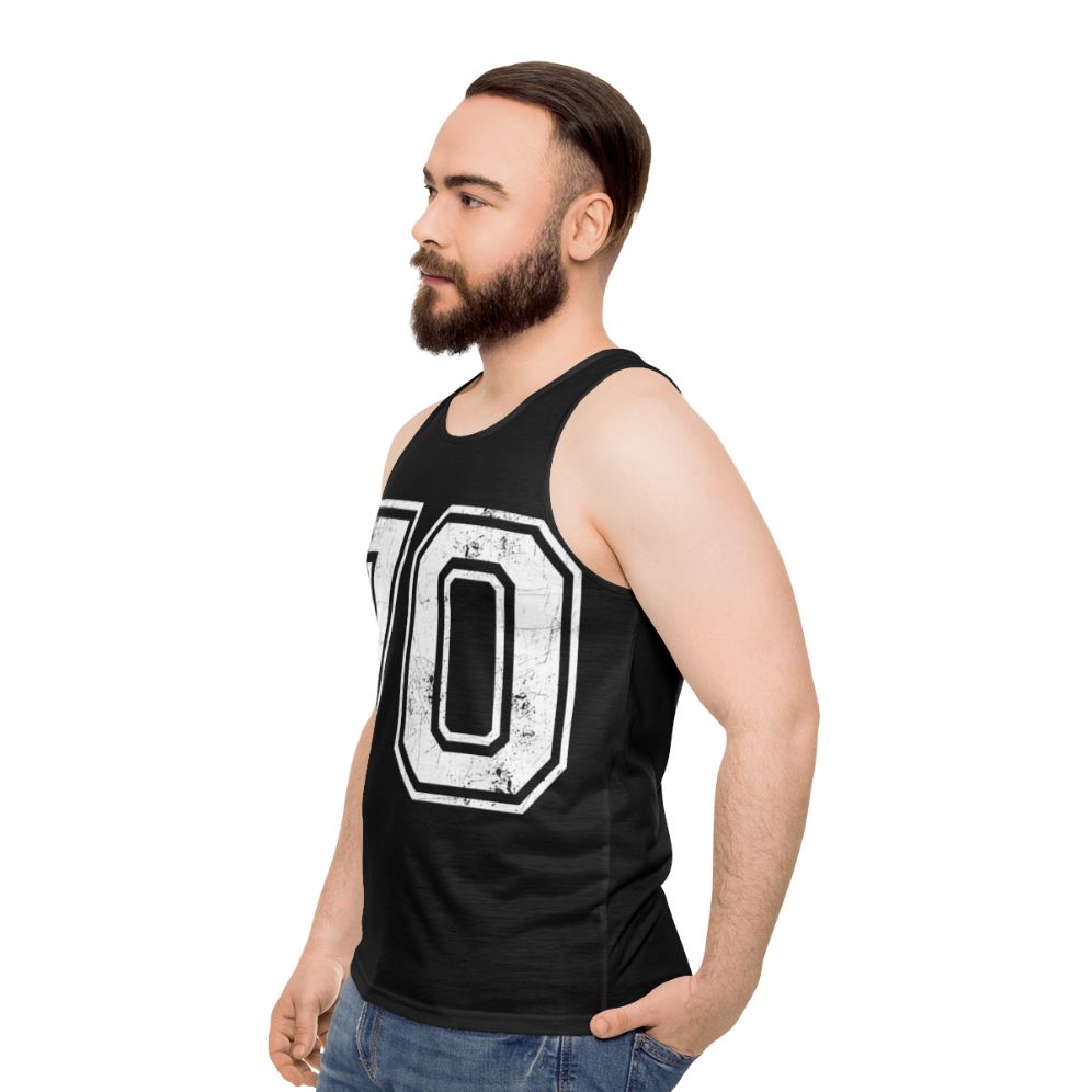 Sports Unisex Number 70 Jersey Tank Top - men side