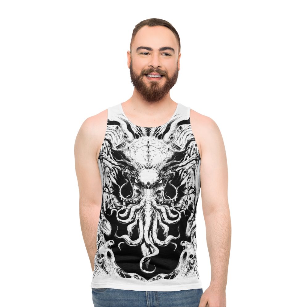 Cthulhu horror unisex tank top - men