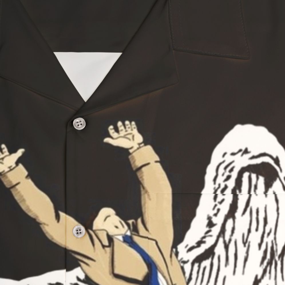 Castiel Supernatural Hawaiian Shirt - Detail