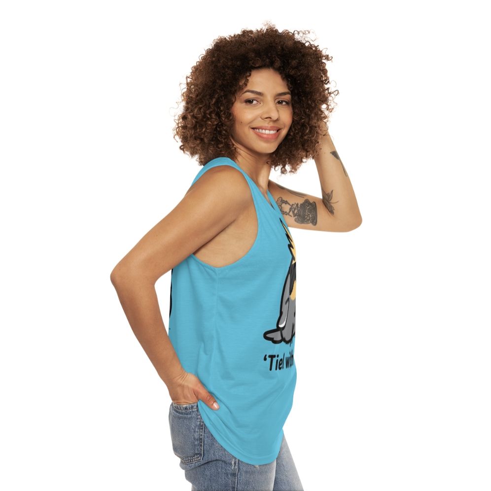 Cockatiel Unisex Grey Tank Top - women side