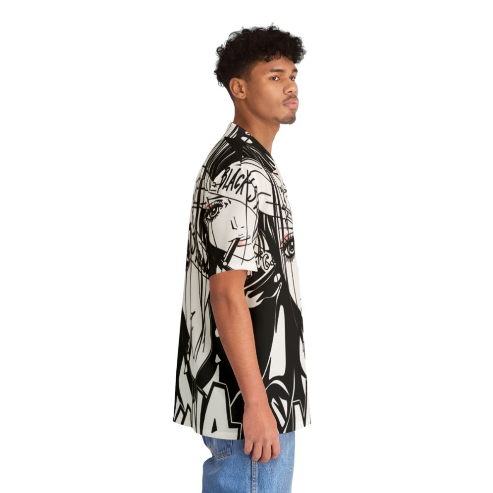 Nana Hawaiian Shirt with Anime and Punk Rock Inspired Design - People Pight