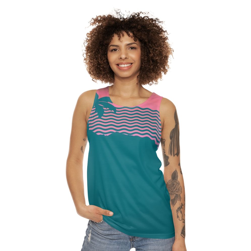 Sunset fade unisex tank top - women