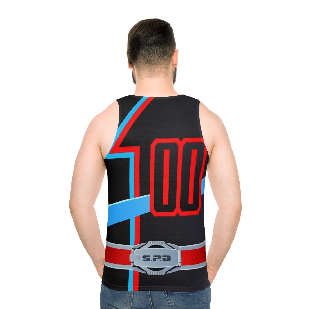 Dekamaster Shadow Unisex Power Rangers Tank Top - men back